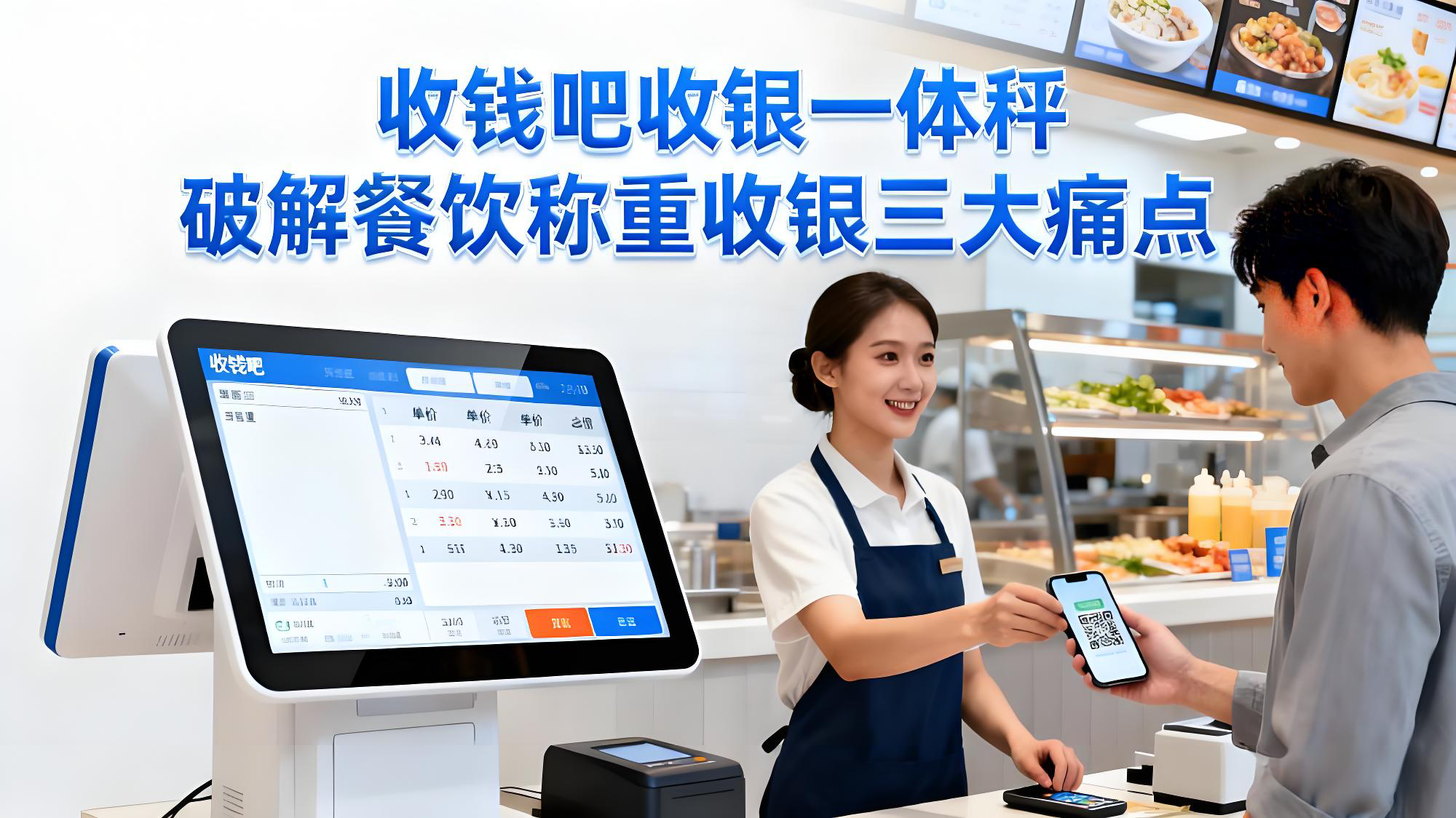 收钱吧收银一体秤：AI赋能，破解餐饮称重收银三大痛点
